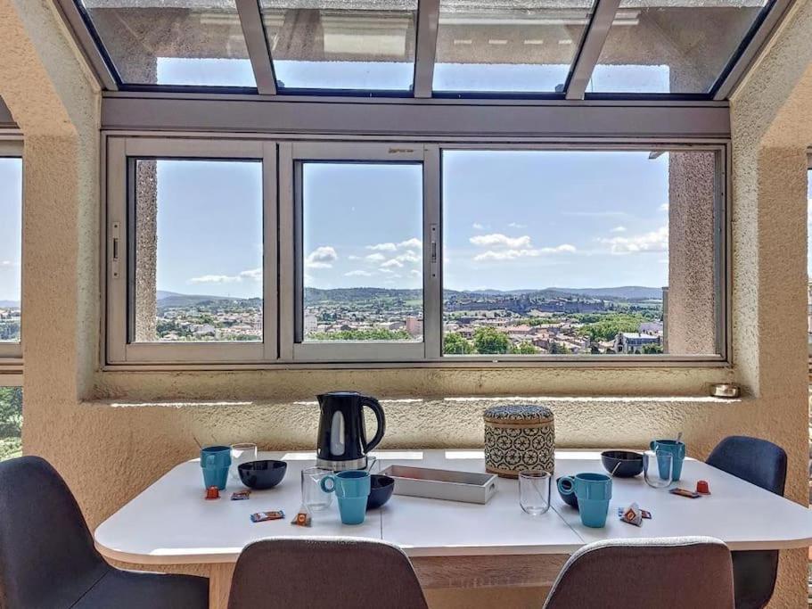 Le Panoramique - Sublime Vue Sur La Cite Apartment Каркасон Екстериор снимка
